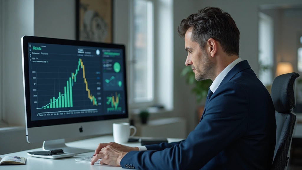 Анализ финансовых данных и графиков на рабочем столе